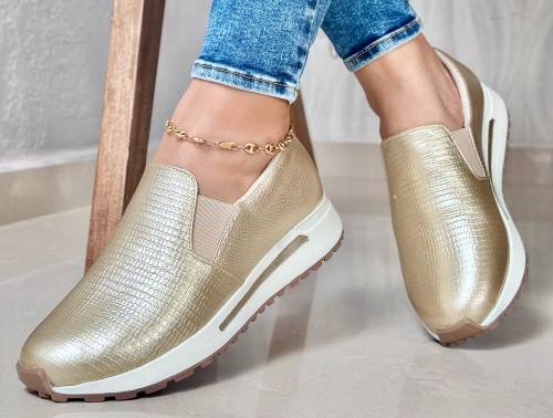 Mocasín Turín. Puro Cuero. Dama