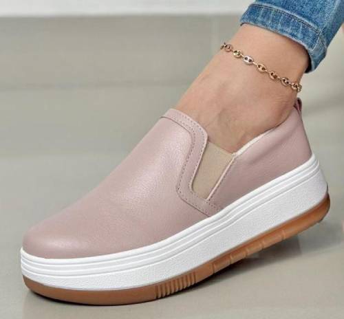 Mocasín Nápoles. Puro Cuero. Dama
