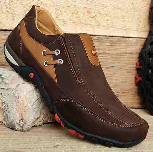 Mocasín Alcón En Puro Cuero. Caballero