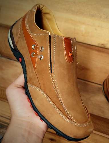 Mocasín Alcón En Puro Cuero. Caballero