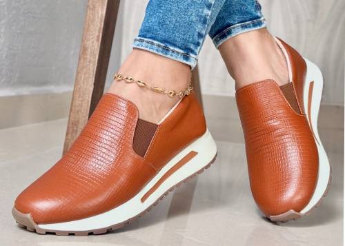 Mocasín Turín. Puro Cuero. Dama