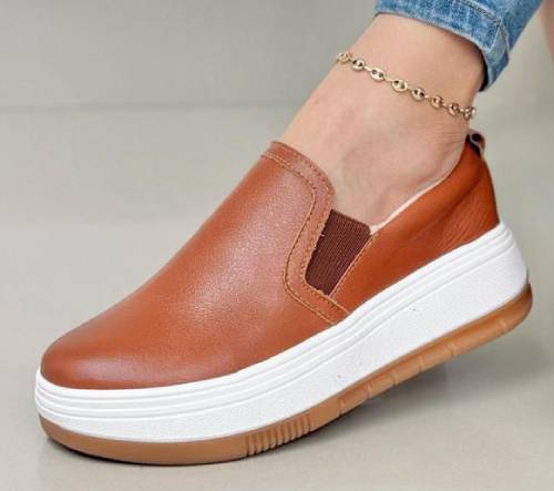 Mocasín Nápoles. Puro Cuero. Dama