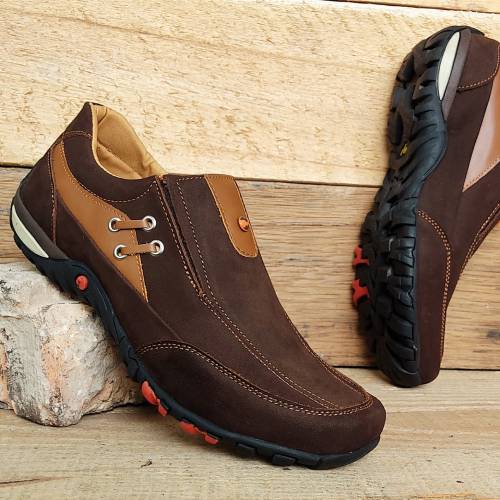 Mocasín Alcón En Puro Cuero. Caballero