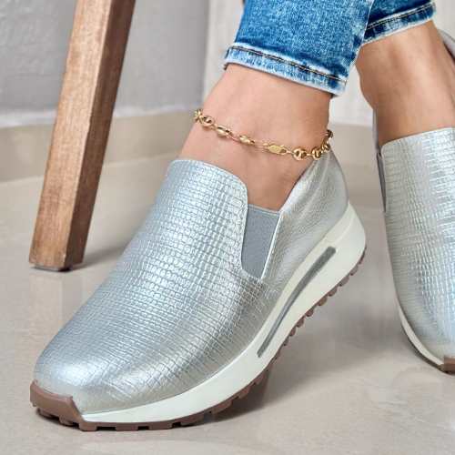 Mocasín Angie. Puro Cuero. Dama