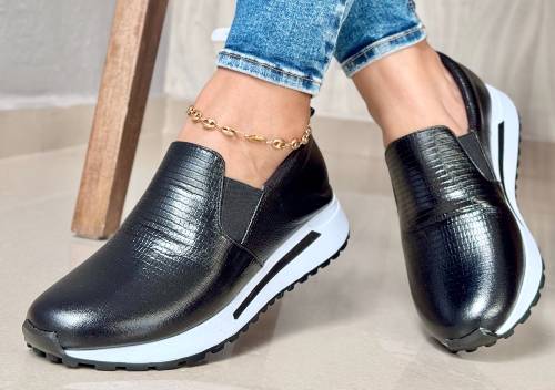 Mocasín Turín. Puro Cuero. Dama