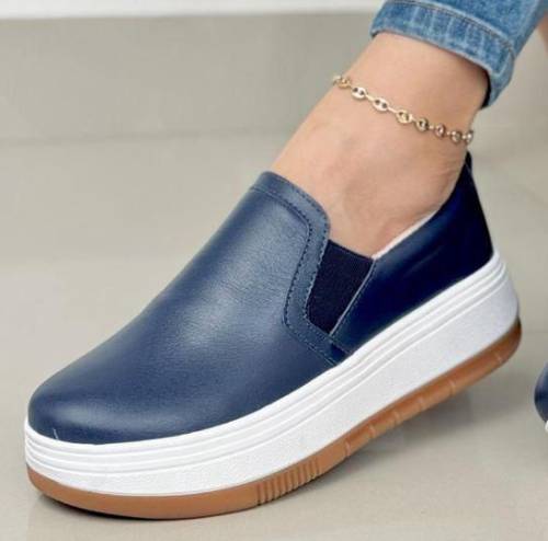 Mocasín Nápoles. Puro Cuero. Dama