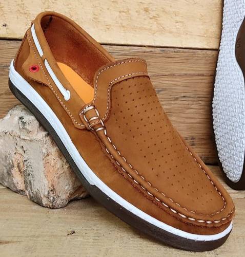 Mocasín Mónaco. Puro Cuero. Caballero
