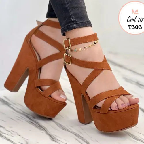 Sandalia De Plataforma Tania T303