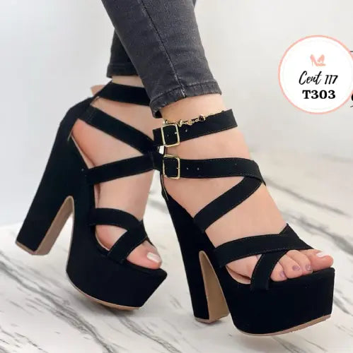 Sandalia De Plataforma Tania T303